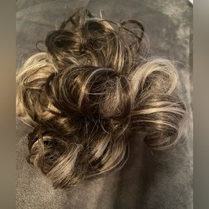 100% Human Hair pin in hair piece